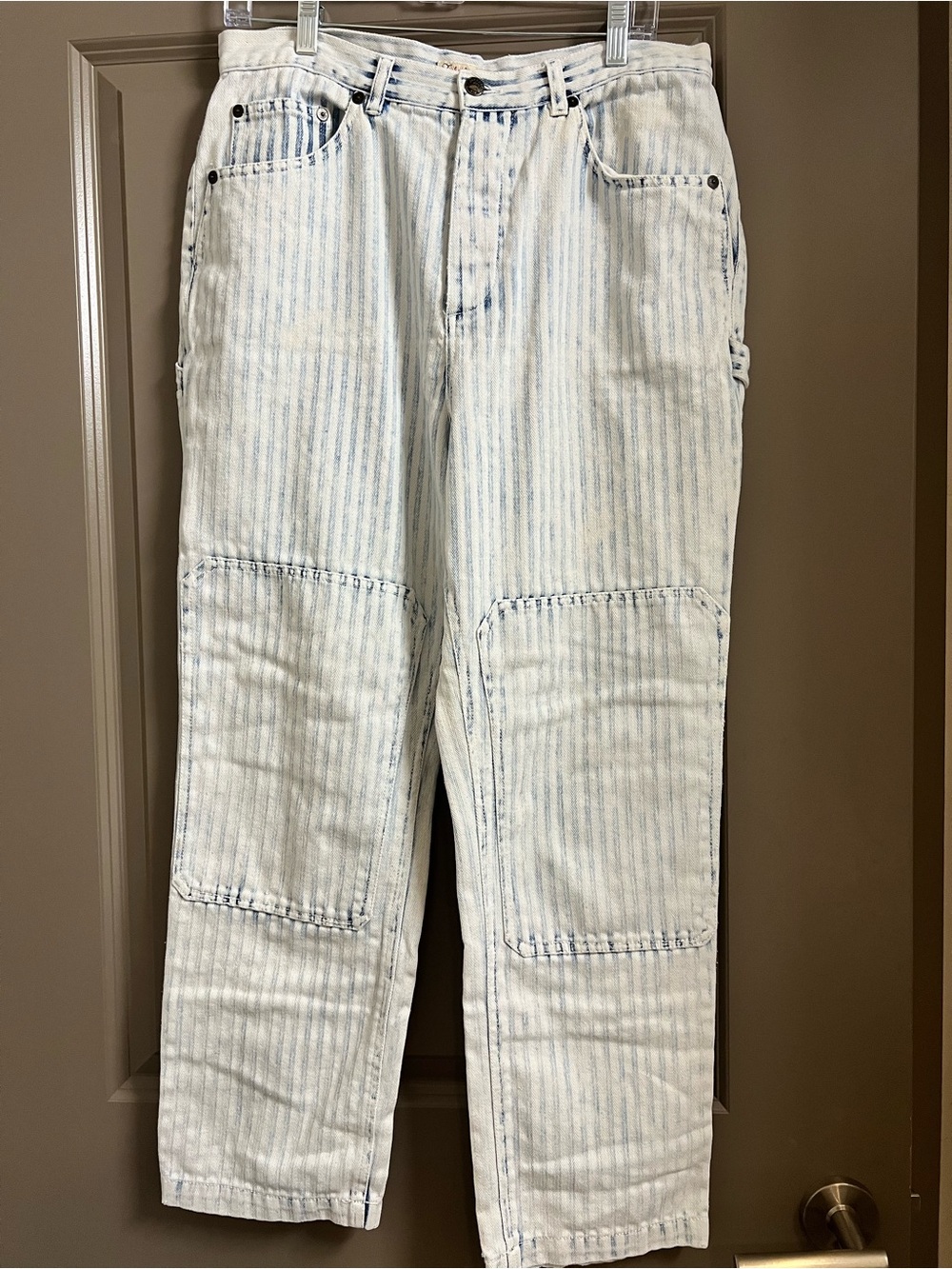 FAHERTY Topsail Carpenter Pants In
Railroad Stripe Size 30 - Picture 2 of 5